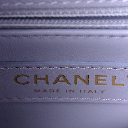 Chanel Caviar Quilted Mini Coco Handle Flap Light Purple 8 of 11
