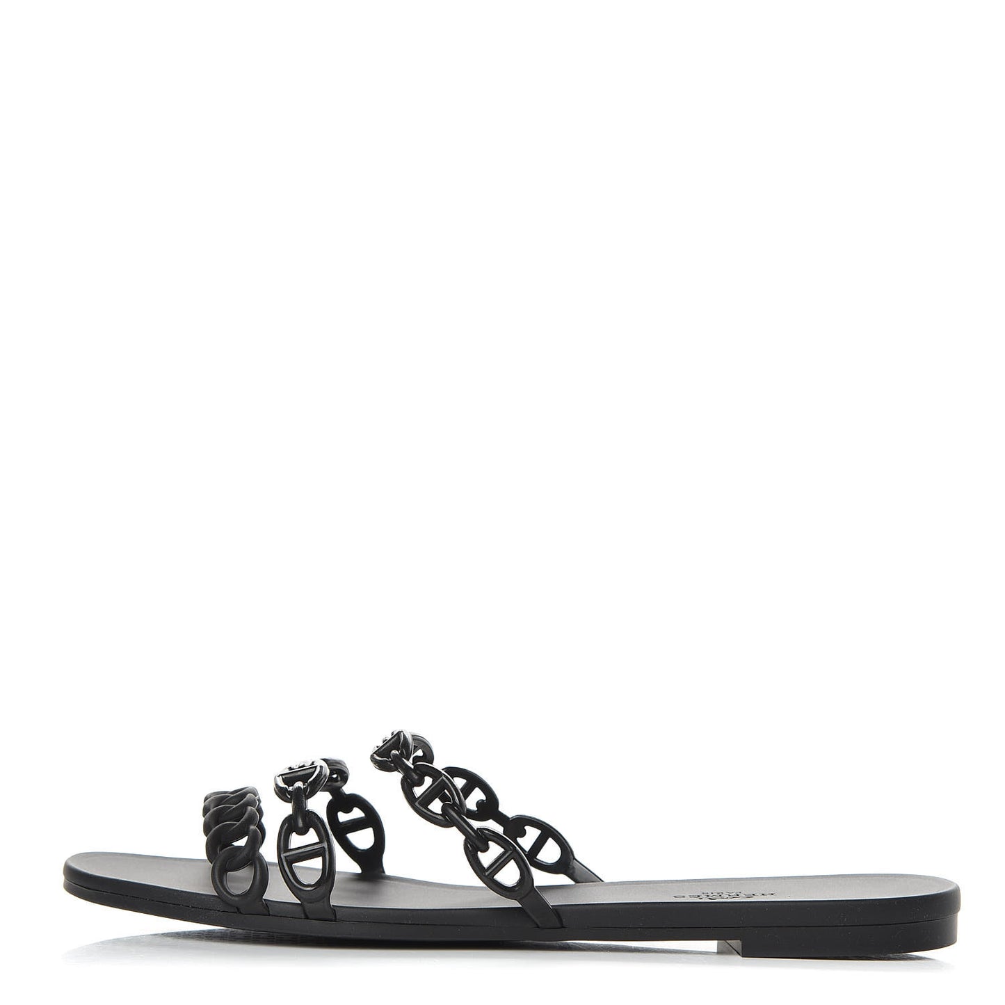 Rubber Chaine d'Ancre Rivage Sandals 40 Black