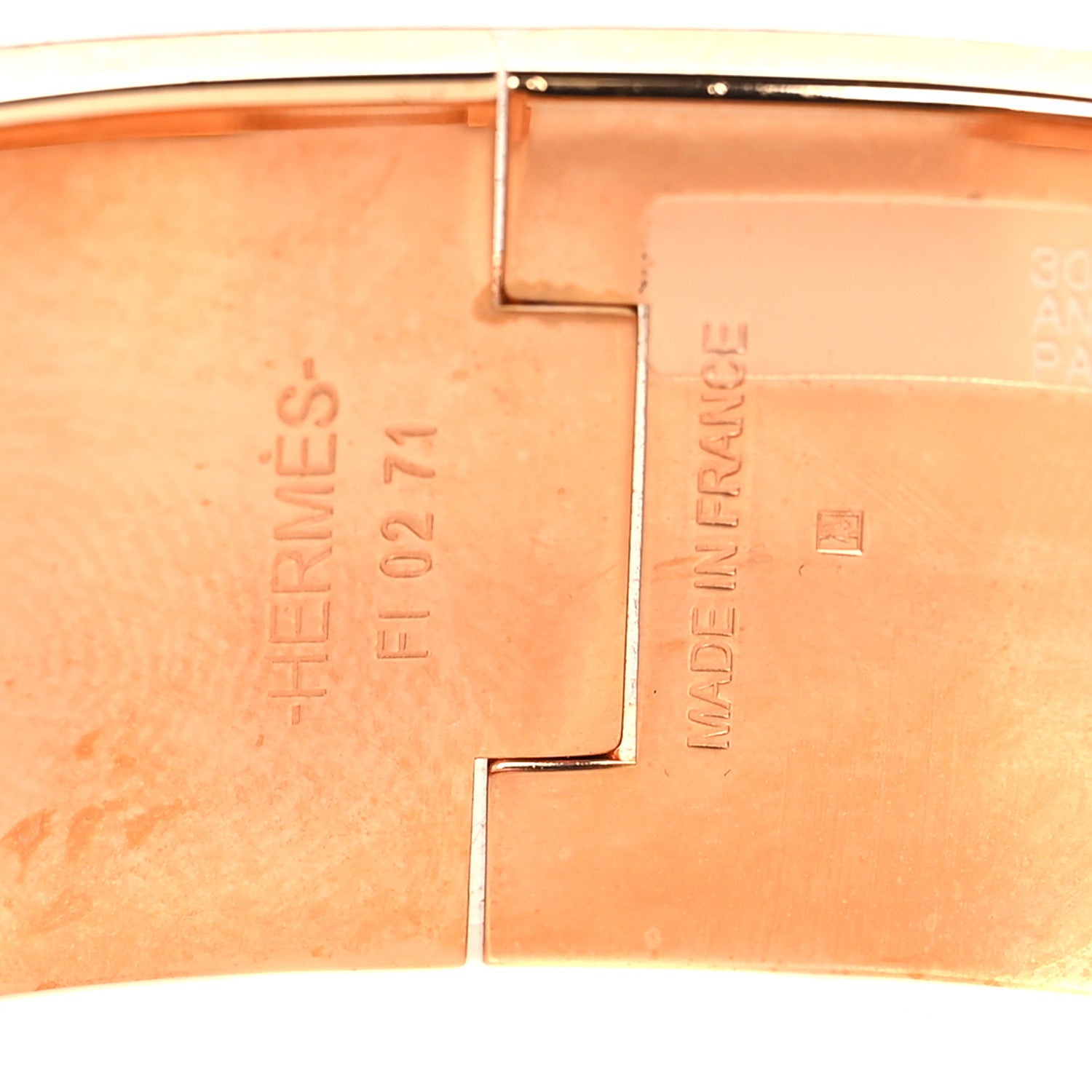 Hermes Enamel Printed Wide Clic Clac H Bracelet GM Pastel Acidule 4 of 4