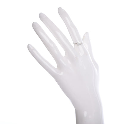 Tiffany 18K White Gold Diamond .17ct Frank Gehry Torque Ring 49 5 2 of 6