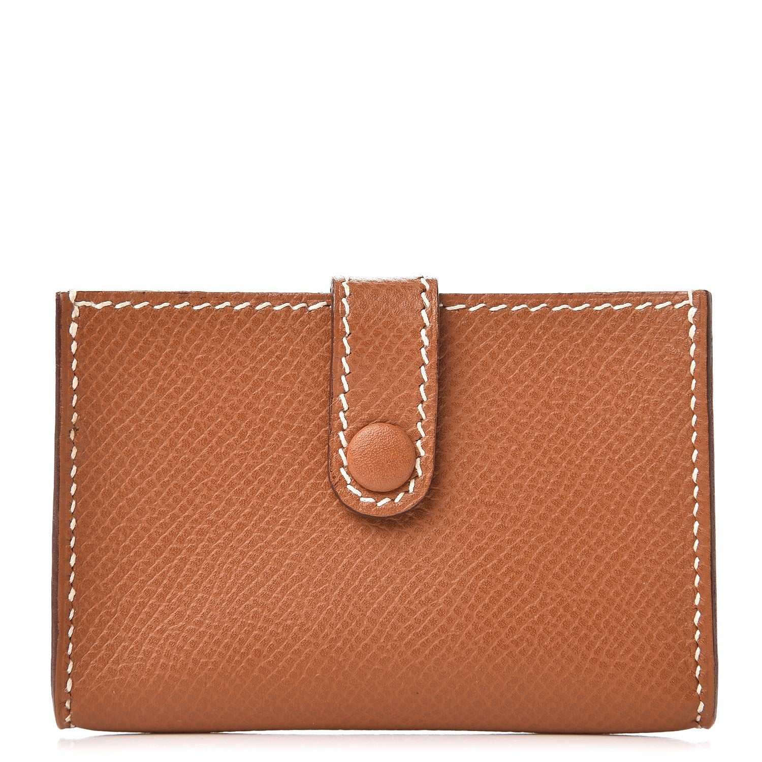 Hermes Courchevel Card Case Gold 1 of 7