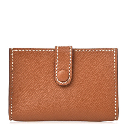Hermes Courchevel Card Case Gold 1 of 7