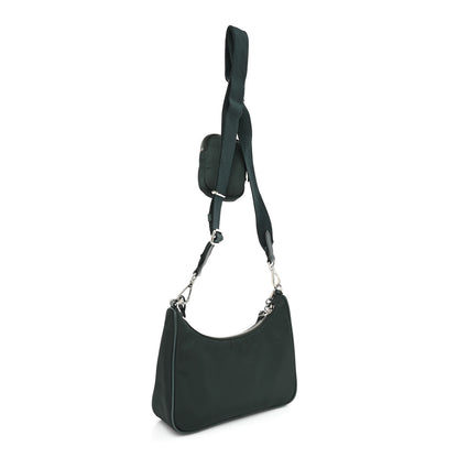 Prada Re-Nylon Saffiano Re-Edition 2005 Shoulder Bag Smeraldo 3 of 11