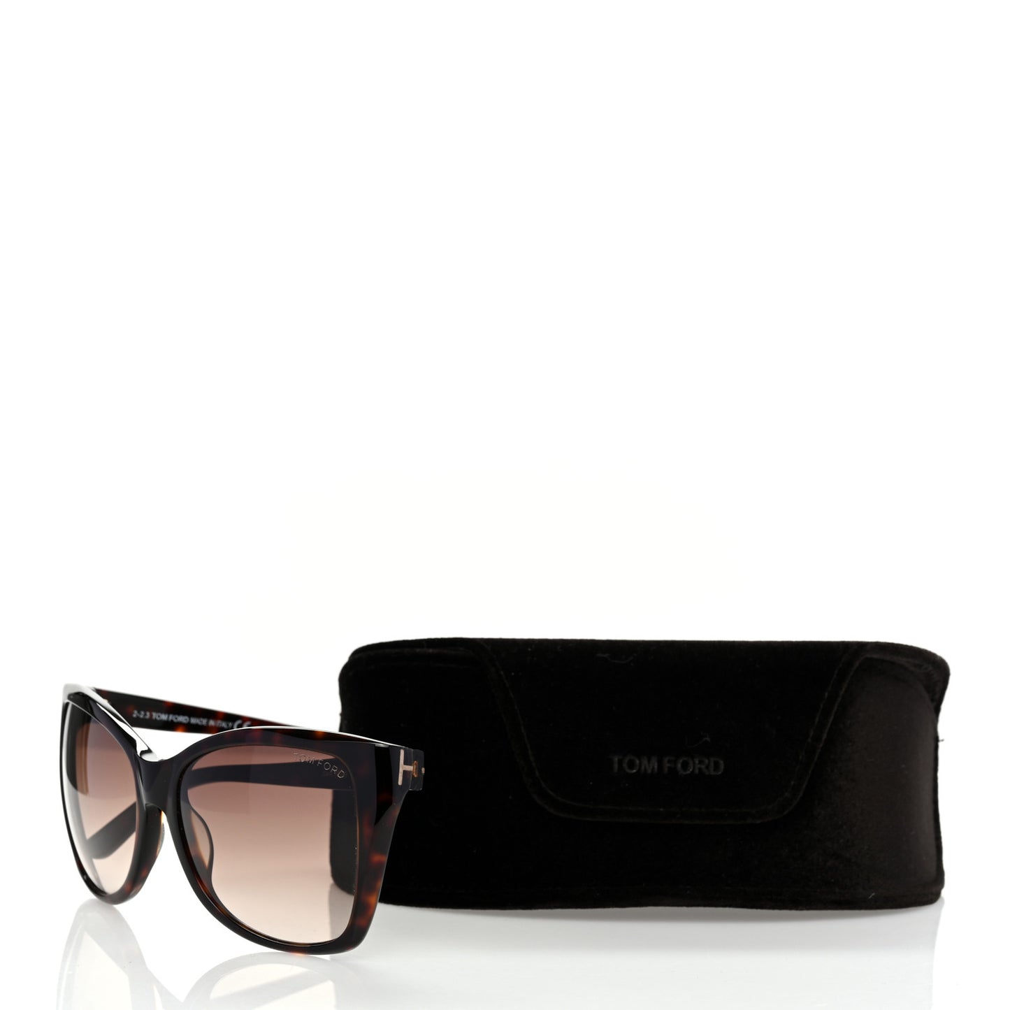 Carli Oversize Square Cateye Sunglasses TF295 Havana Brown