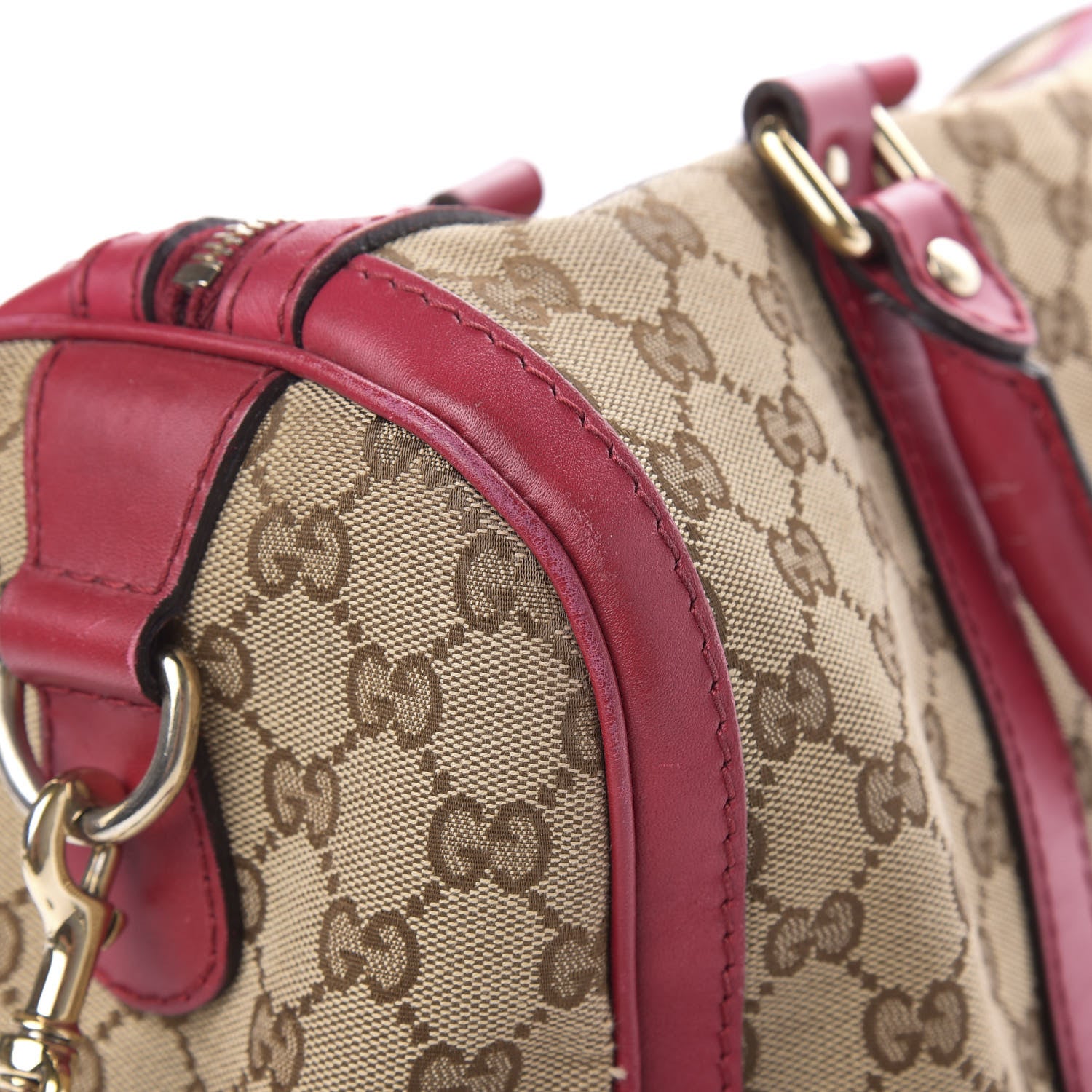 Gucci Monogram Medium Joy Boston Beige Peonia Flower 9 of 16