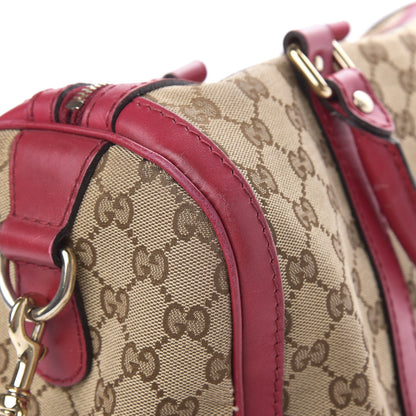 Gucci Monogram Medium Joy Boston Beige Peonia Flower 9 of 16