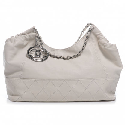 Chanel Leather Baby Coco Cabas White 1 of 7