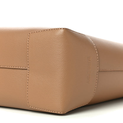 Burberry Calfskin TB Motif Embossed Medium Tote Camel 9 of 10