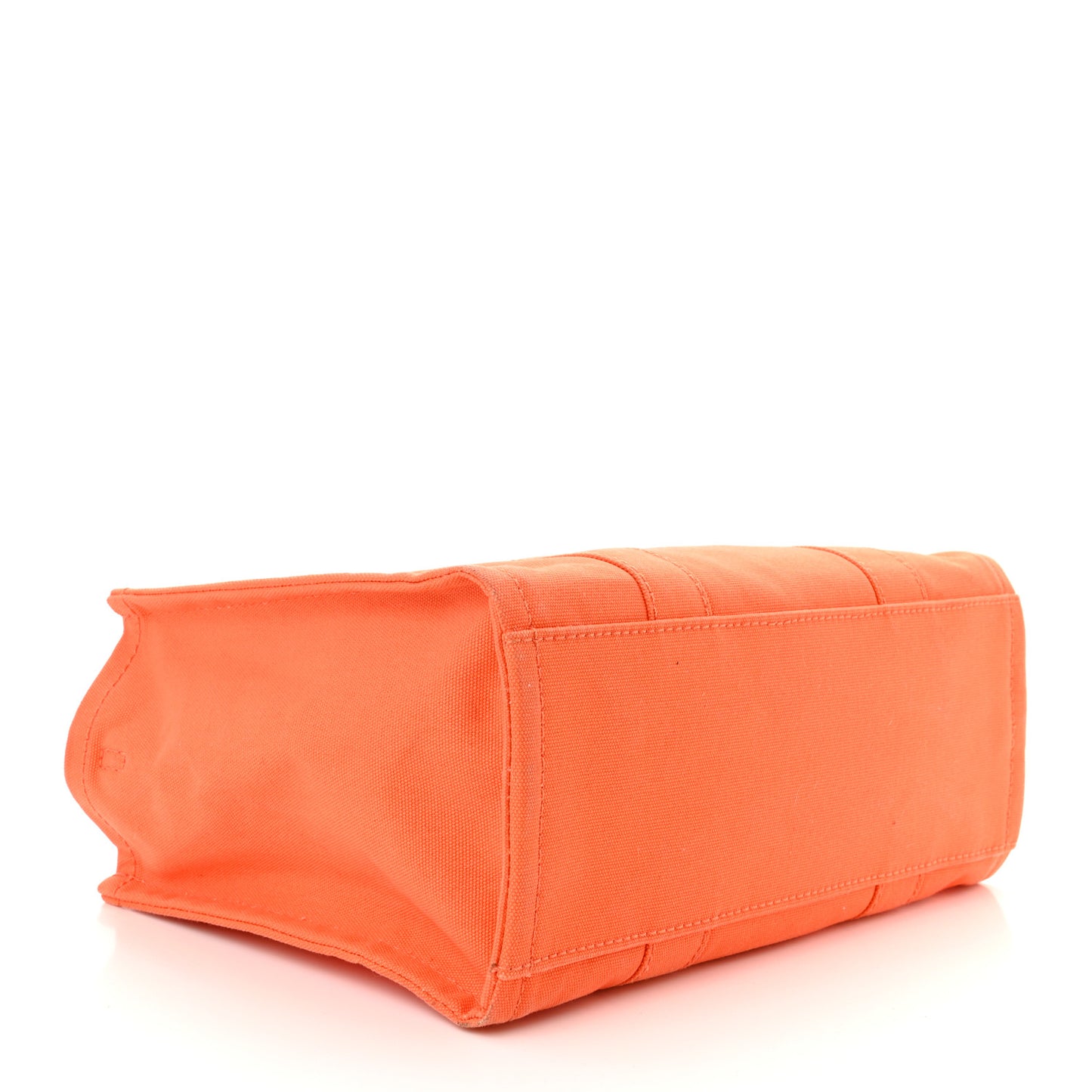 Cotton Canvas Medium The Traveler Tote Bag Orange