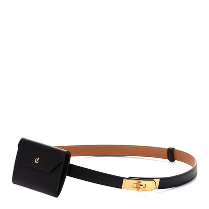 Hermes Epsom Kelly Pocket Belt Black 1 of 12
