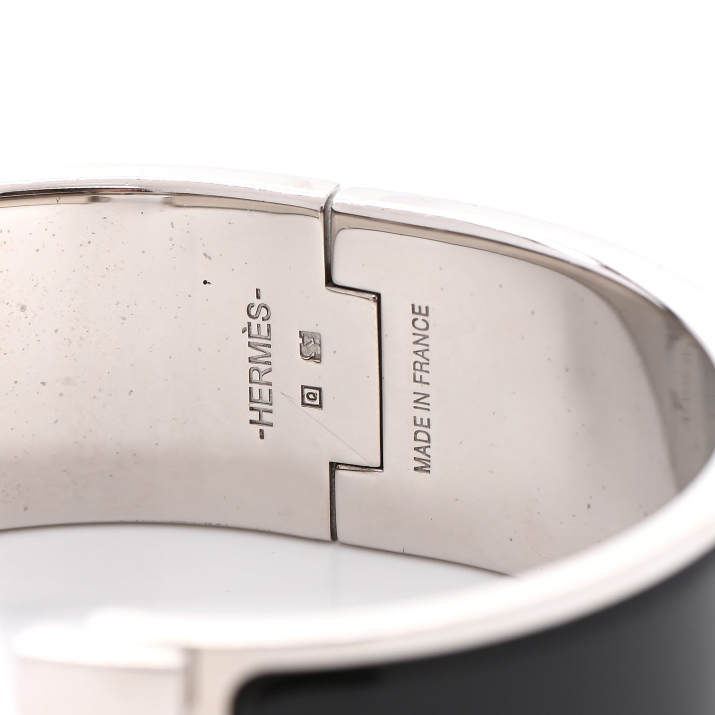 Enamel Wide Clic Clac H Bracelet PM Black