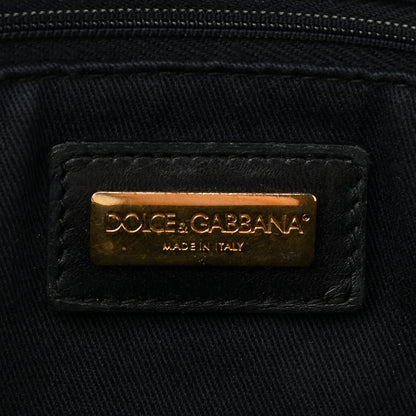 Dolce & Gabbana Crochet Miss Sicily Chain Flap Black 6 of 13