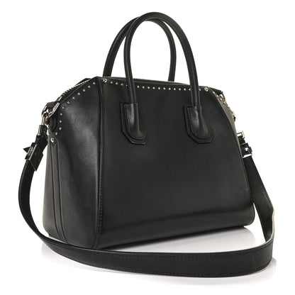 Givenchy Smooth Calfskin Small Studded Antigona Black 2 of 8
