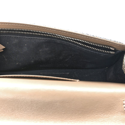 Jimmy Choo Metallic Calfskin Clutch With Chain Champagne 12 of 12