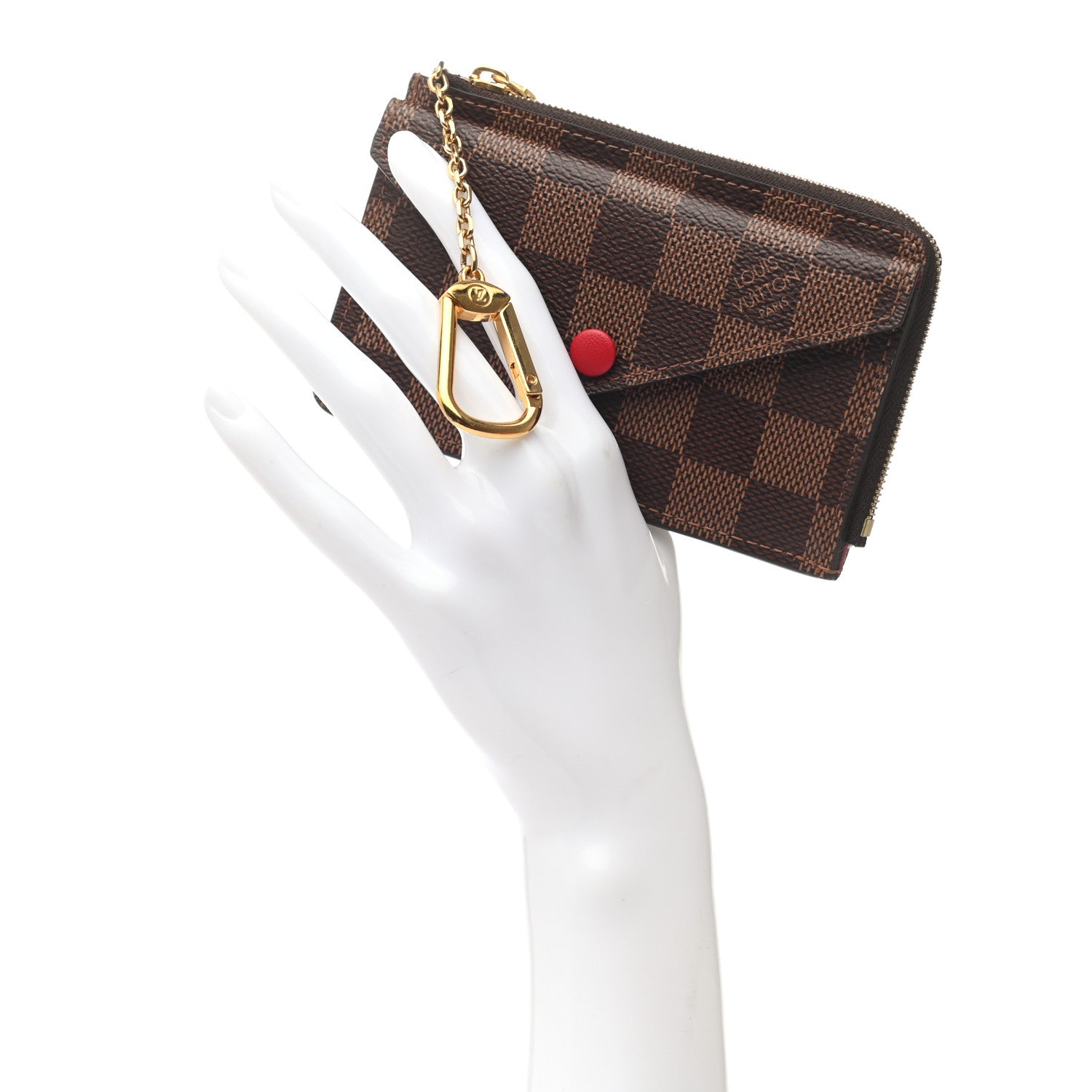 Louis Vuitton Damier Ebene Recto Verso Card Holder Red 2 of 6