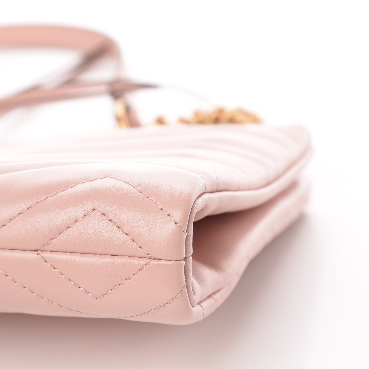 Calfskin Matelasse GG Marmont Double Zip Chain Bag Perfect Pink
