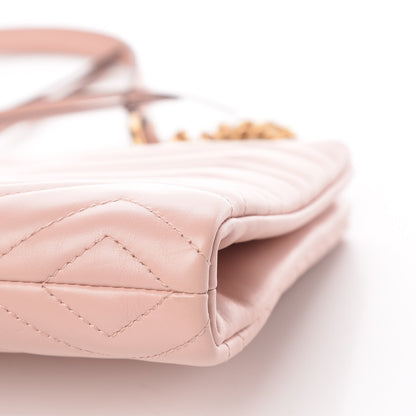 Gucci Calfskin Matelasse GG Marmont Double Zip Chain Bag Perfect Pink 11 of 11