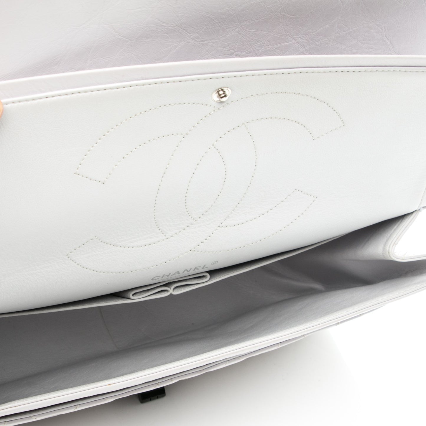 Aged Calfskin 2.55 Reissue 227 Flap White