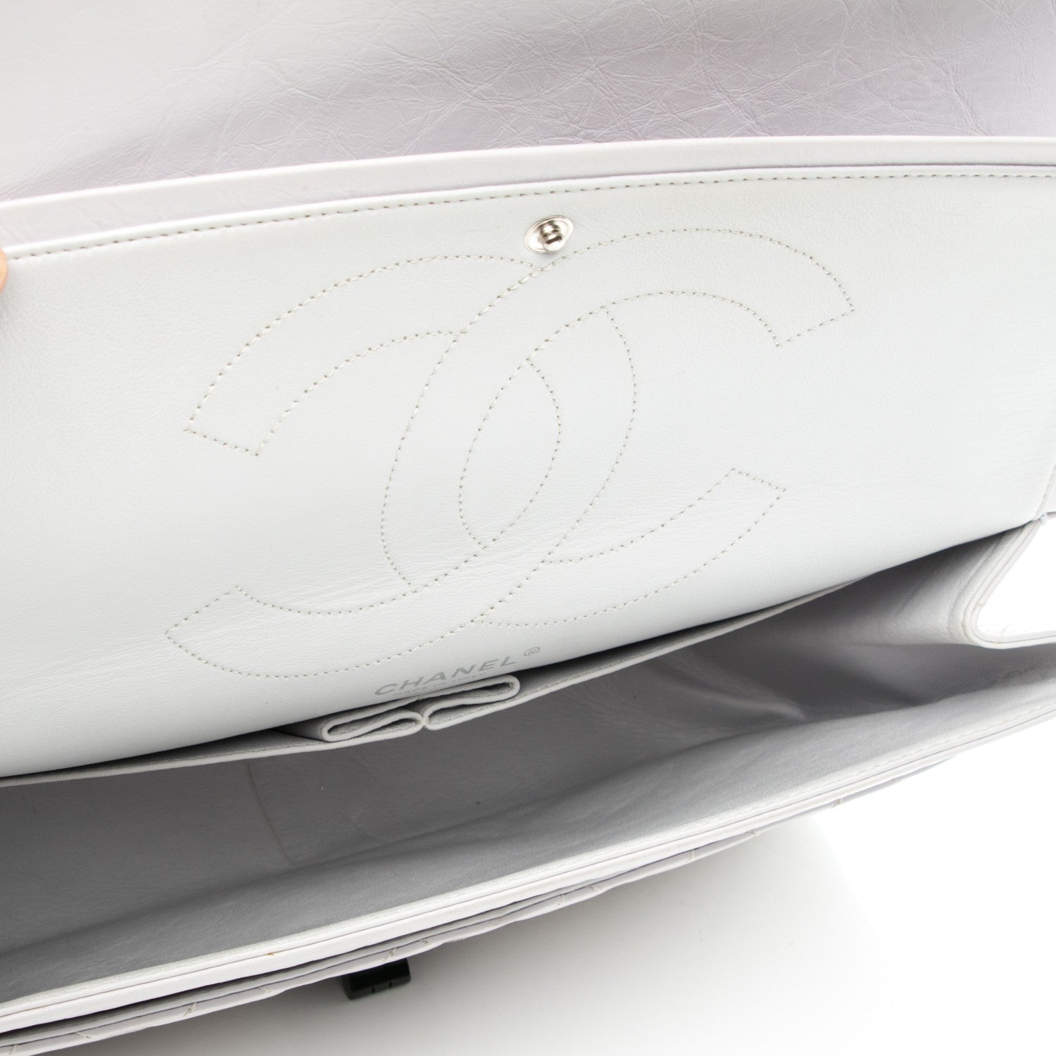 Chanel Aged Calfskin 2.55 Reissue 227 Flap White 5 of 11