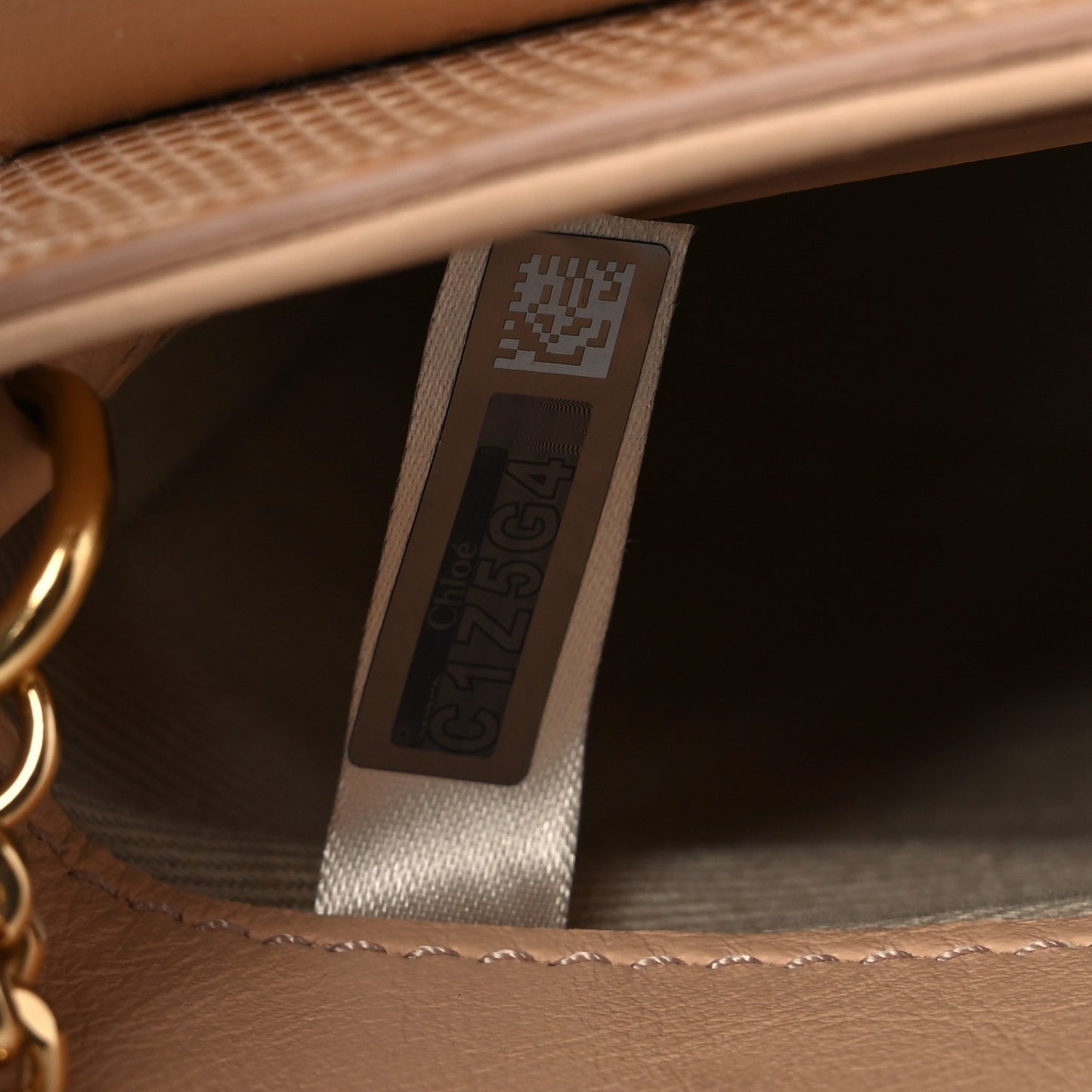 Calfskin Lizard Embossed Small Aby Lock Delicate Pink