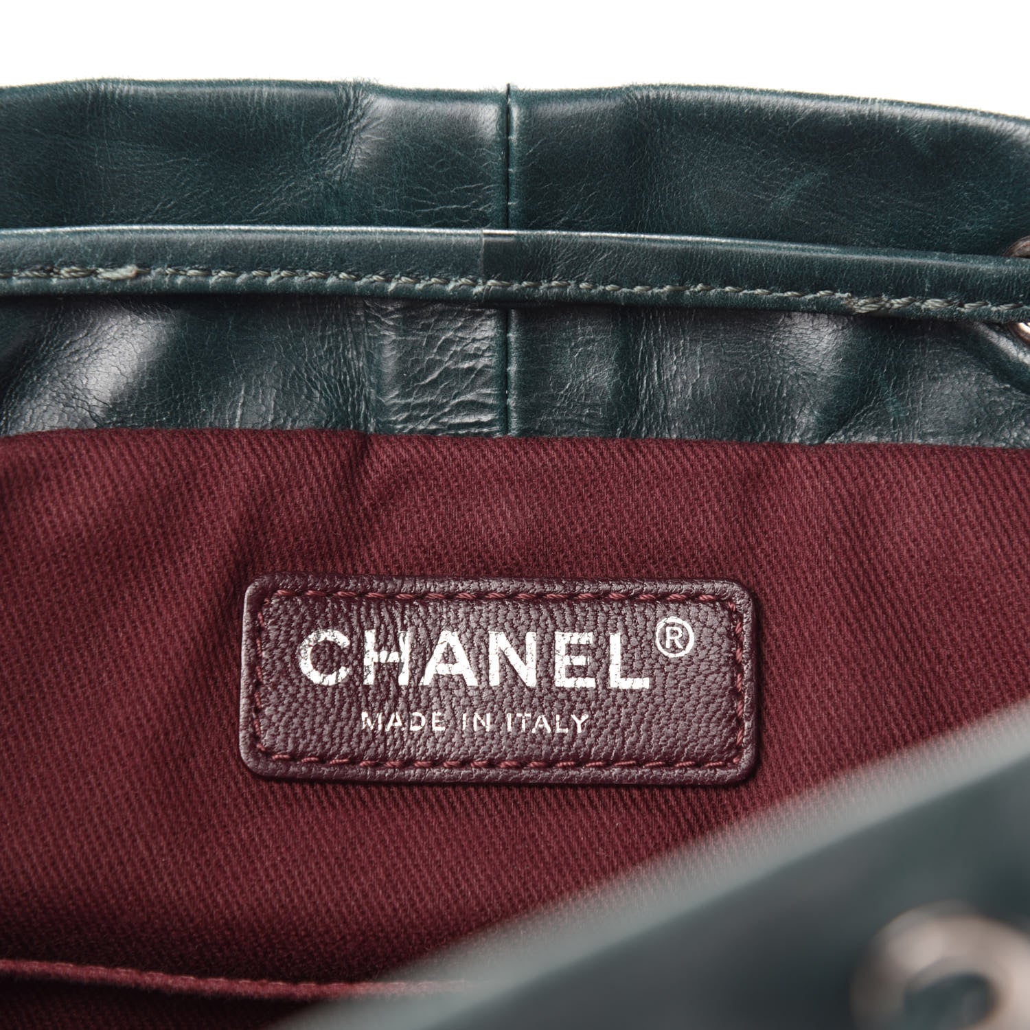 Chanel Calfskin Quilted Large Salzburg Mountain Backpack Dark Green 10 of 13