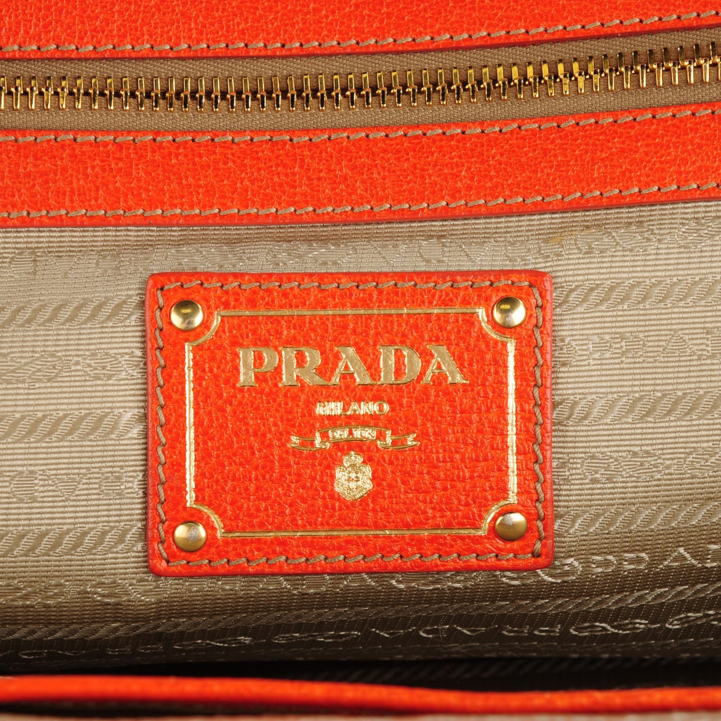 Canapa Stampata Frame Bag Papaya