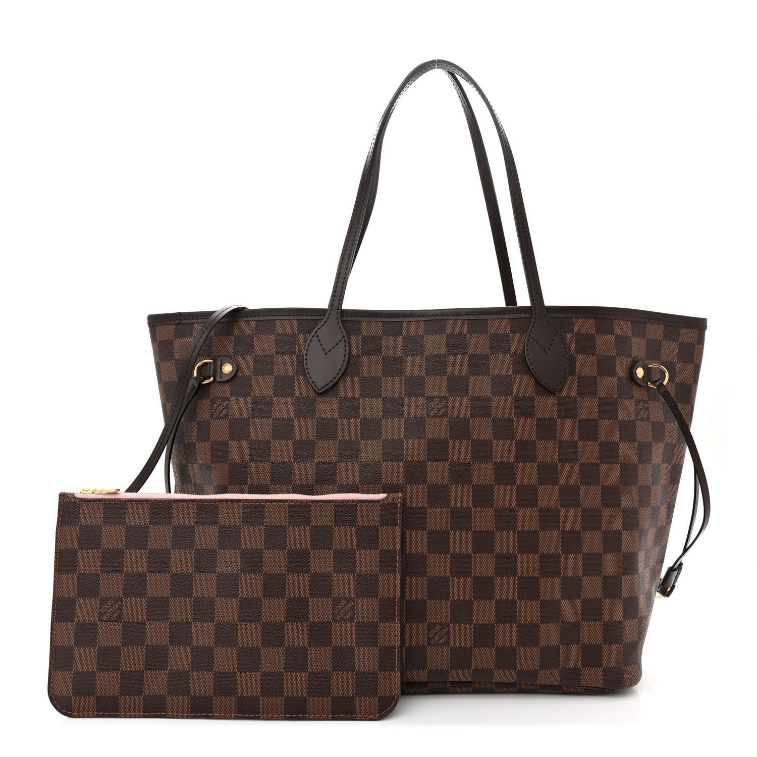 Louis Vuitton LOUIS VUITTON Damier Ebene Neo Neverfull MM Rose Ballerine 3 of 15