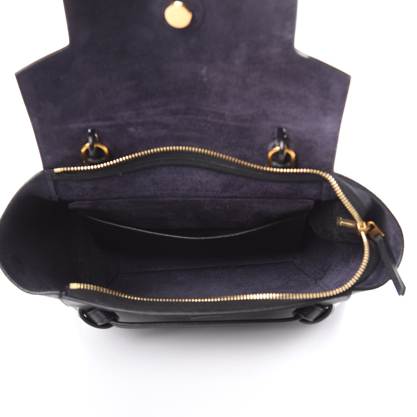 Grained Calfskin Micro Belt Bag Black