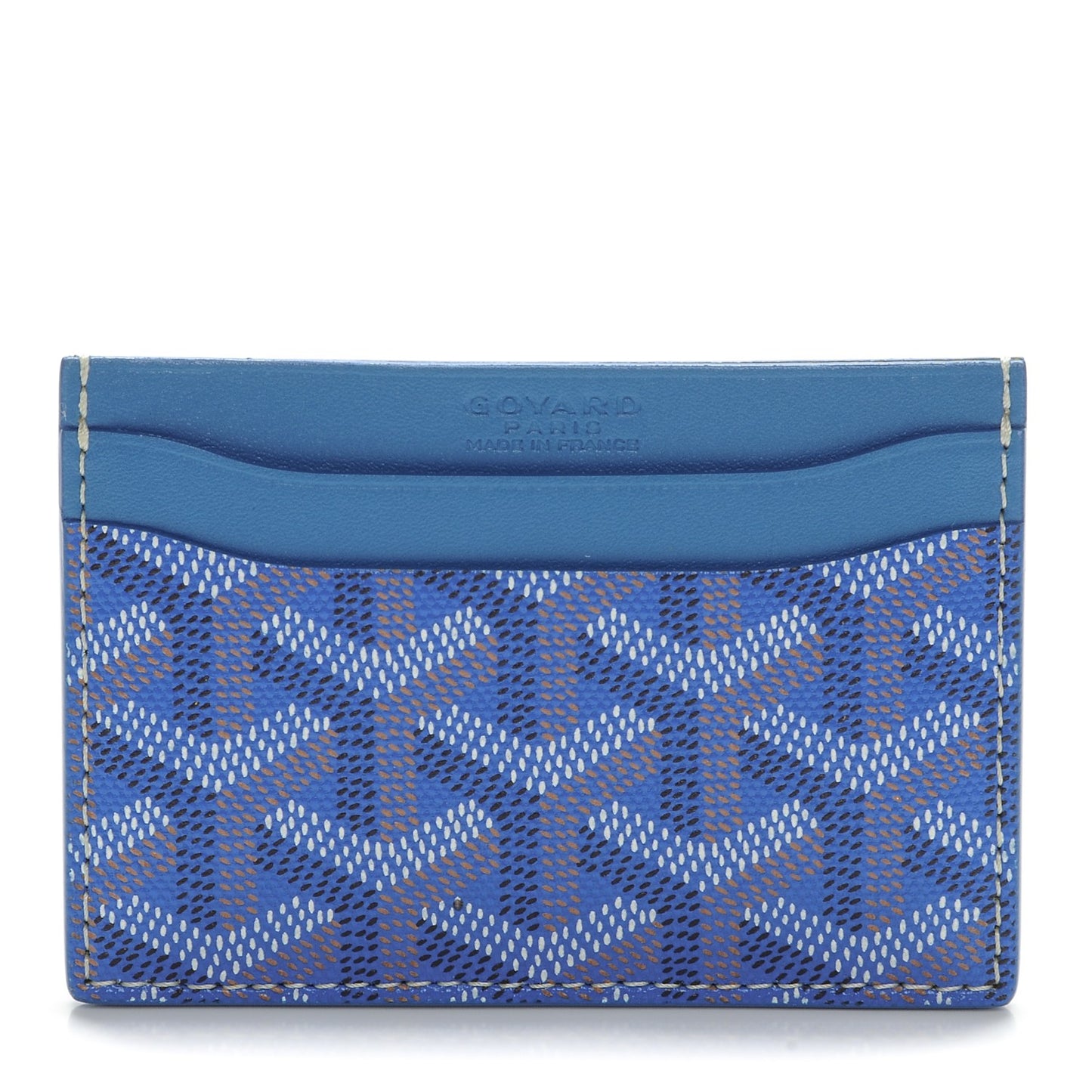 Goyardine Saint Sulpice Card Holder Sky Blue