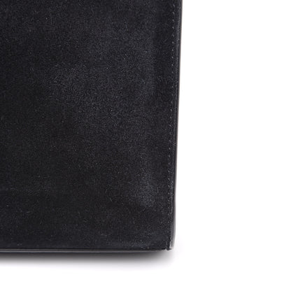 Saint Laurent Suede Crystal Medium Classic Monogram Kate Satchel Black 13 of 14