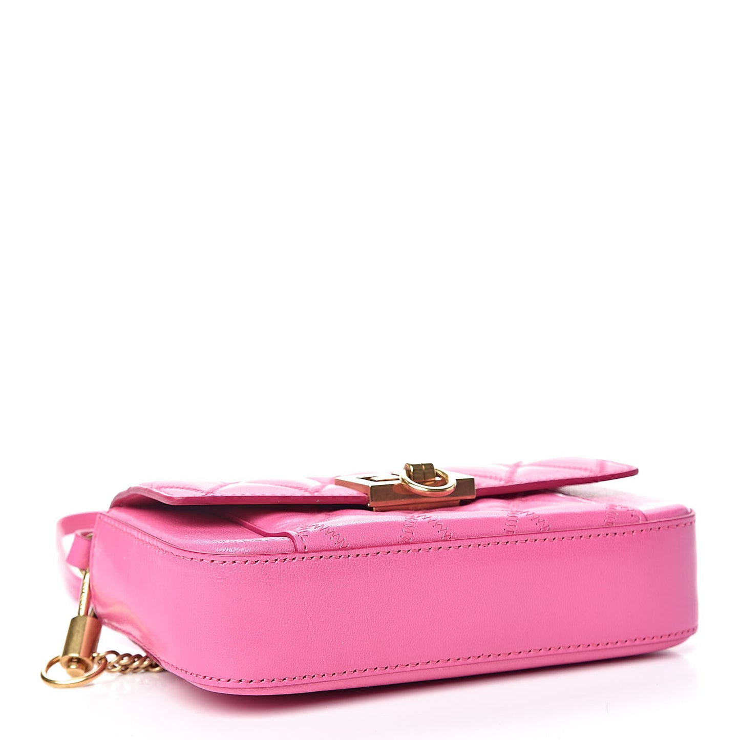Goatskin Quilted GV3 Mini Pocket Convertible Bag Pink
