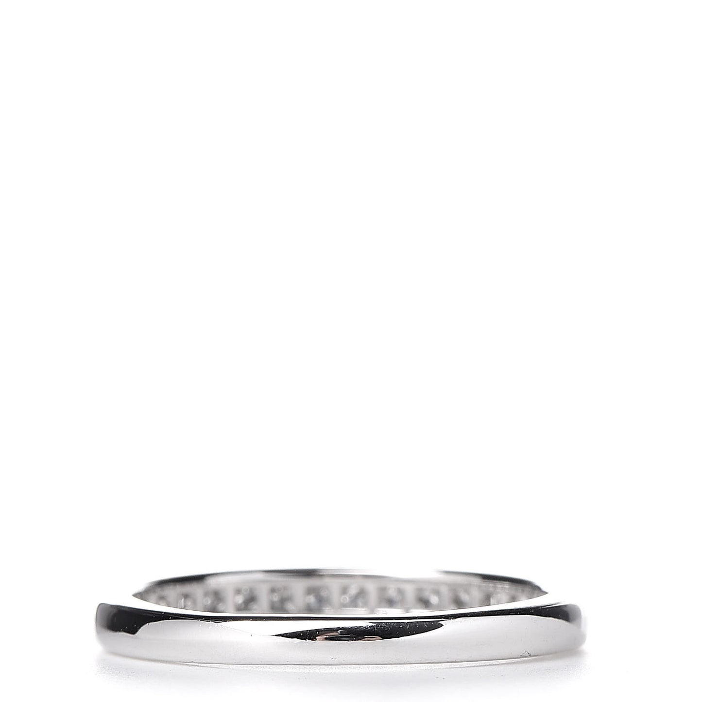 Platinum Diamond .22ctw Half Circle Wedding Band Ring 52 6