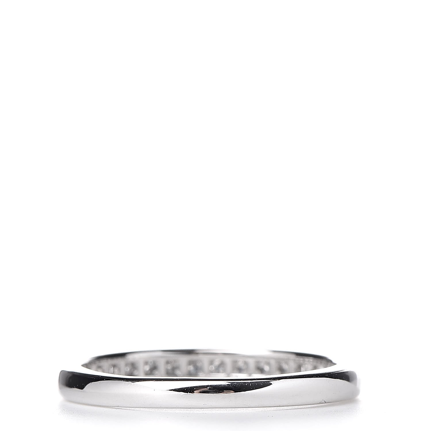 Tiffany Platinum Diamond .22ctw Half Circle Wedding Band Ring 52 6 4 of 6