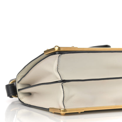 Prada City Calf Saffiano Cahier Bag Talco Black 7 of 9