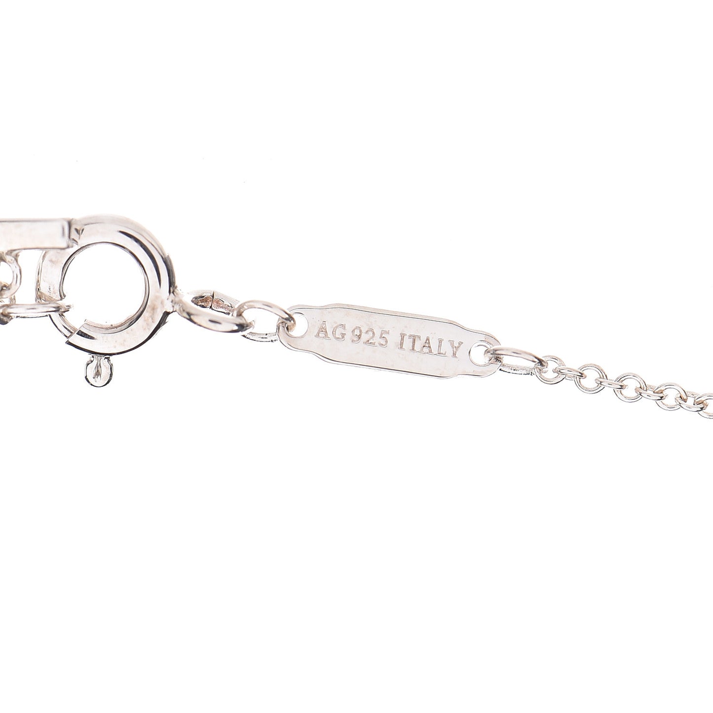 Sterling Silver Large T Smile Pendant Necklace