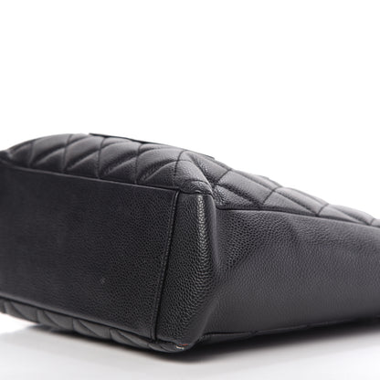 Chanel Caviar Quilted Petit Shopping Tote PST Black 7 of 9