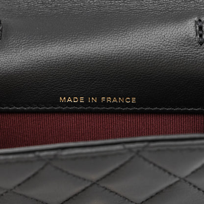 Chanel Lambskin Quilted Wallet With Chain Black 8 of 13