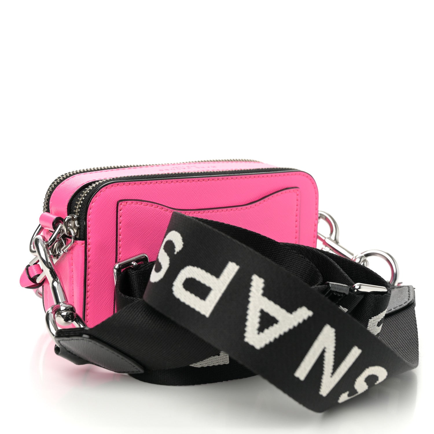 Marc Jacobs Saffiano Small Snapshot Camera Bag Bright Pink 3 of 9