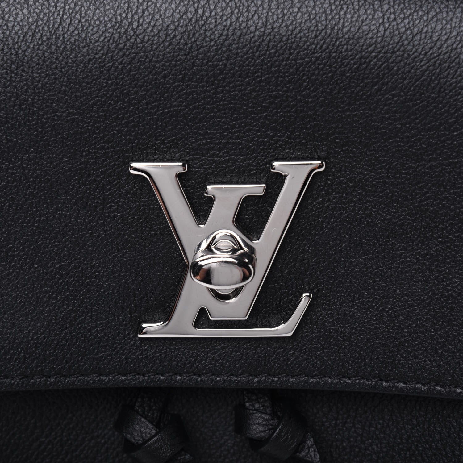 Louis Vuitton Calfskin Lockme Mini Backpack Black 9 of 14