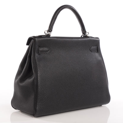 Hermes Togo Kelly Retourne 32 Black 3 of 27