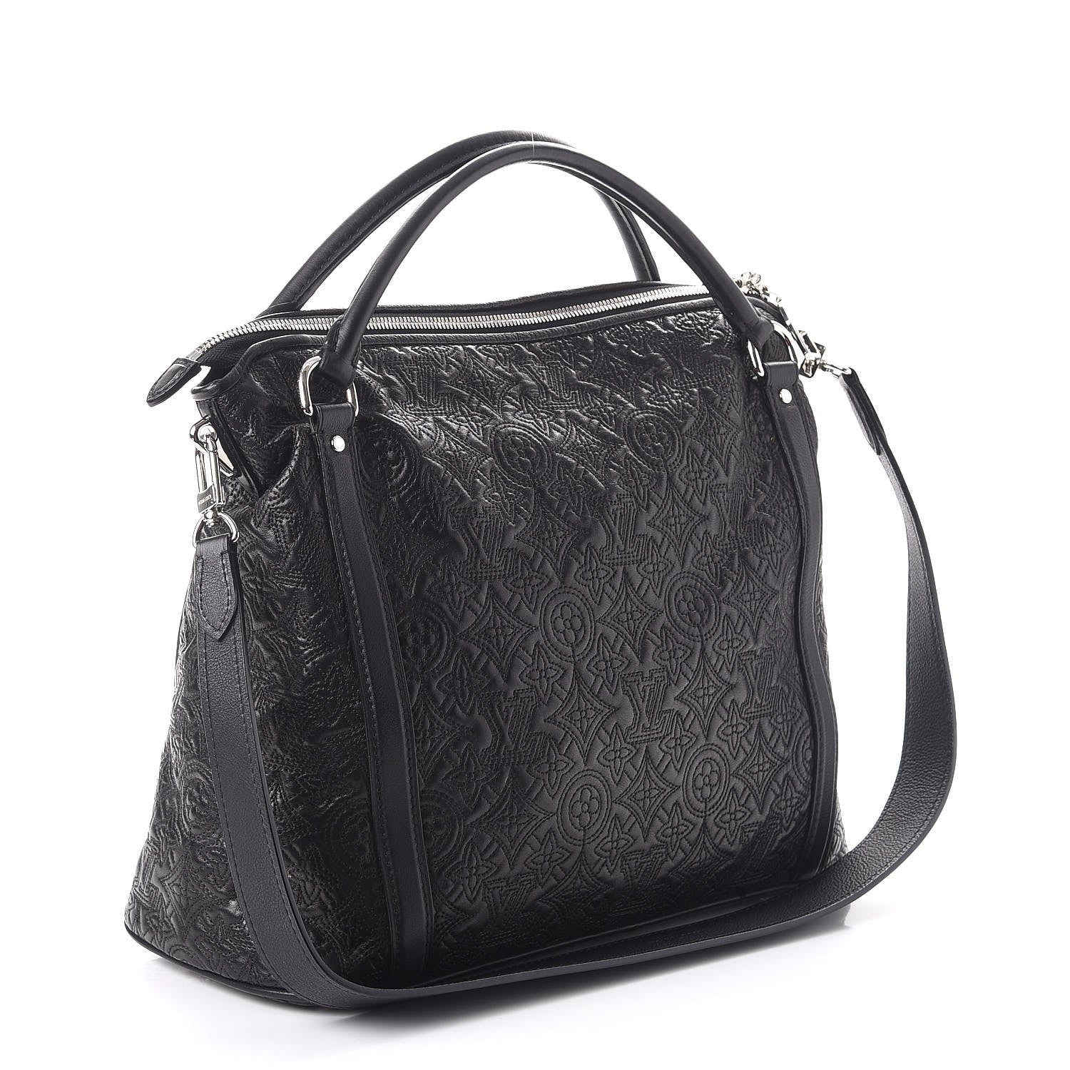 Louis Vuitton Monogram Lambskin Antheia Ixia MM Black 3 of 7