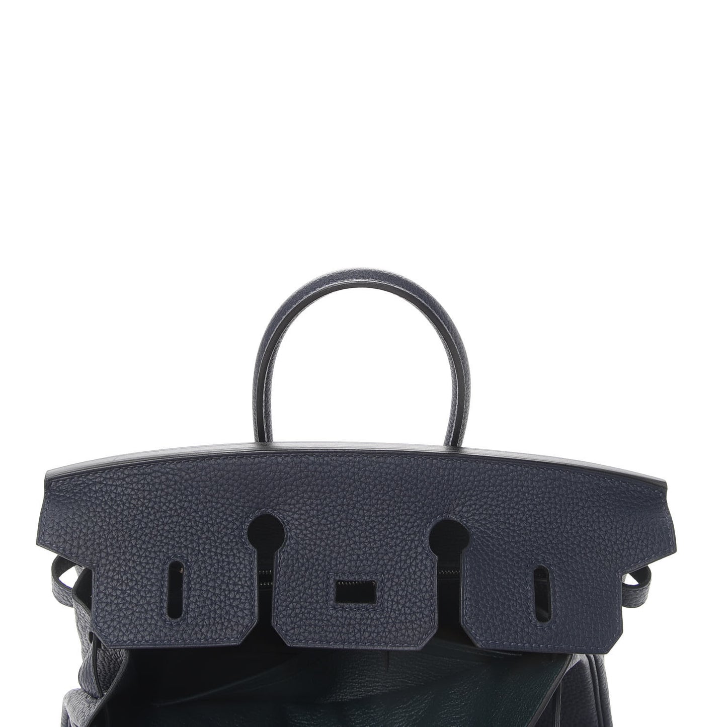 Togo Swift Officier Birkin 25 Bleu Nuit Vert Cypress