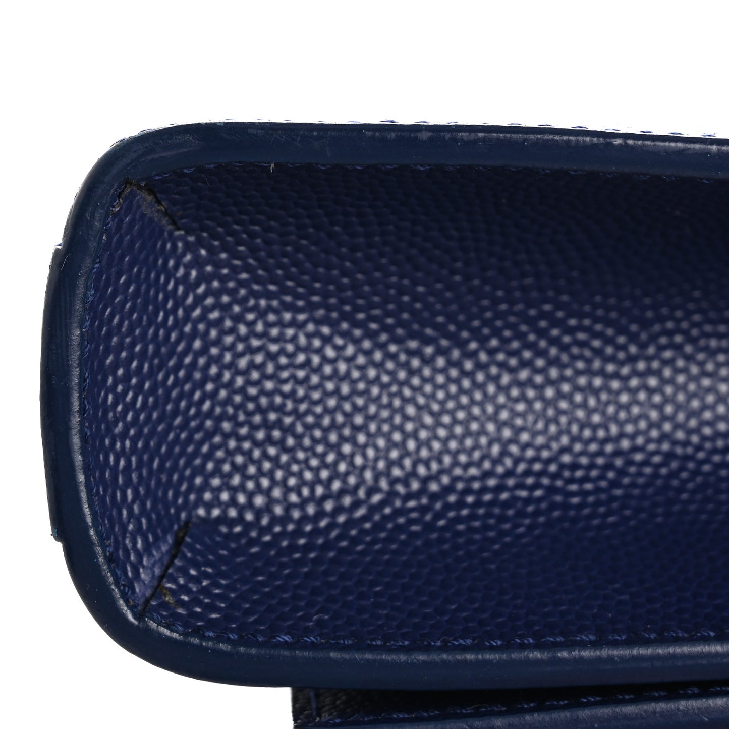 Grain De Poudre Classic Monogram Cassandre Clutch Deep Marine