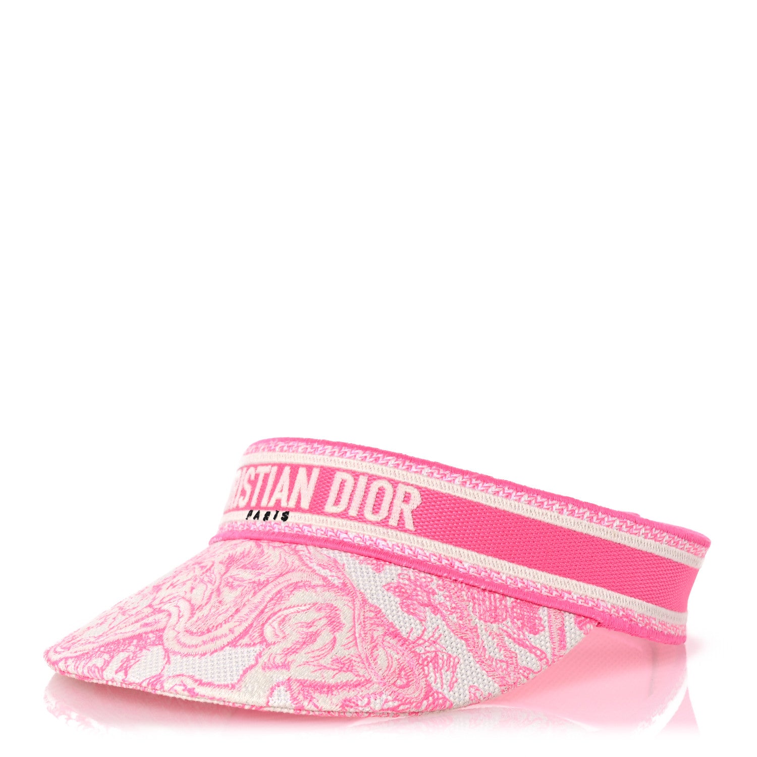 Christian Dior Toile De Jouy Reverse Visor Fluorescent Pink 1 of 10