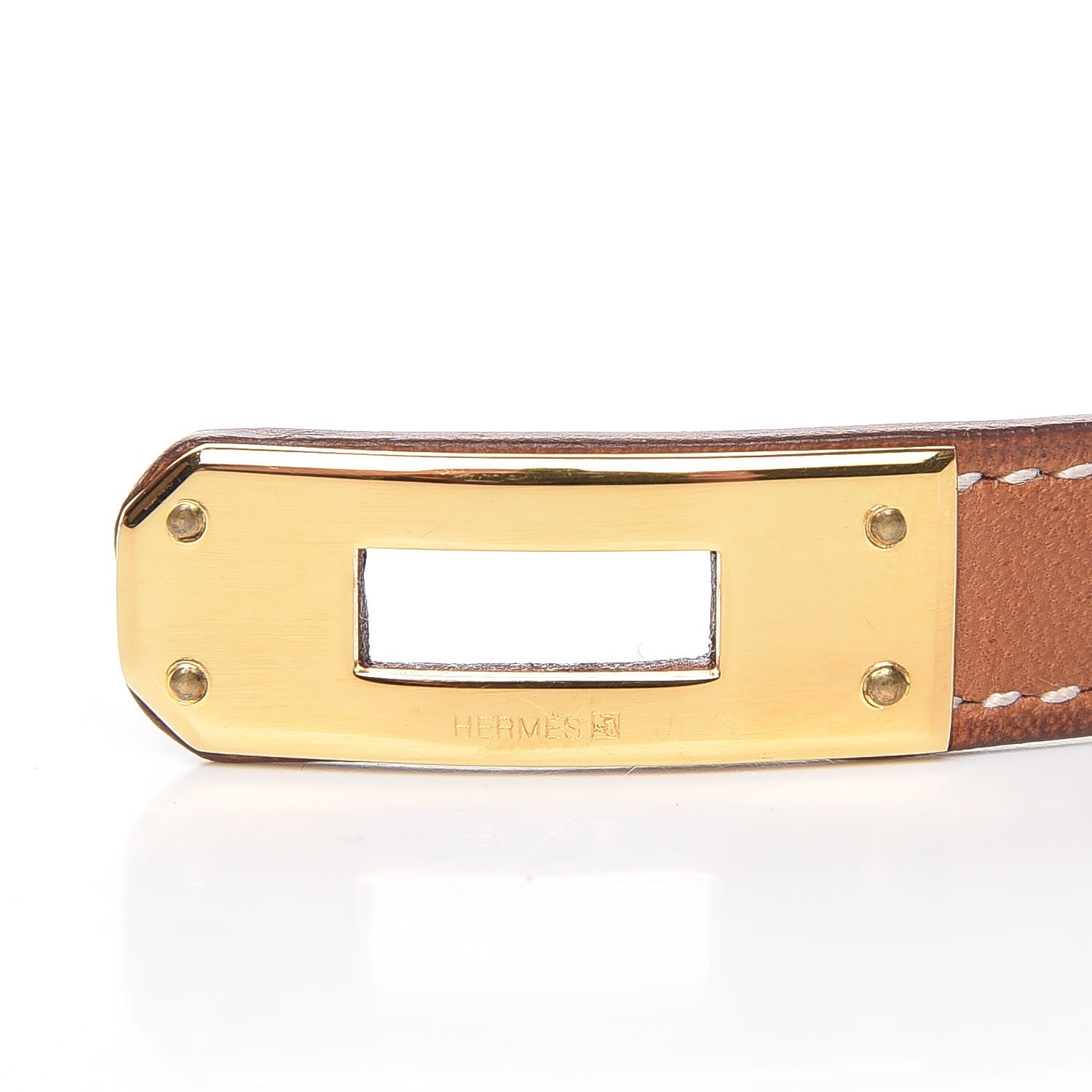Hermes Barenia Kelly Double Tour Bracelet M Fauve 7 of 7