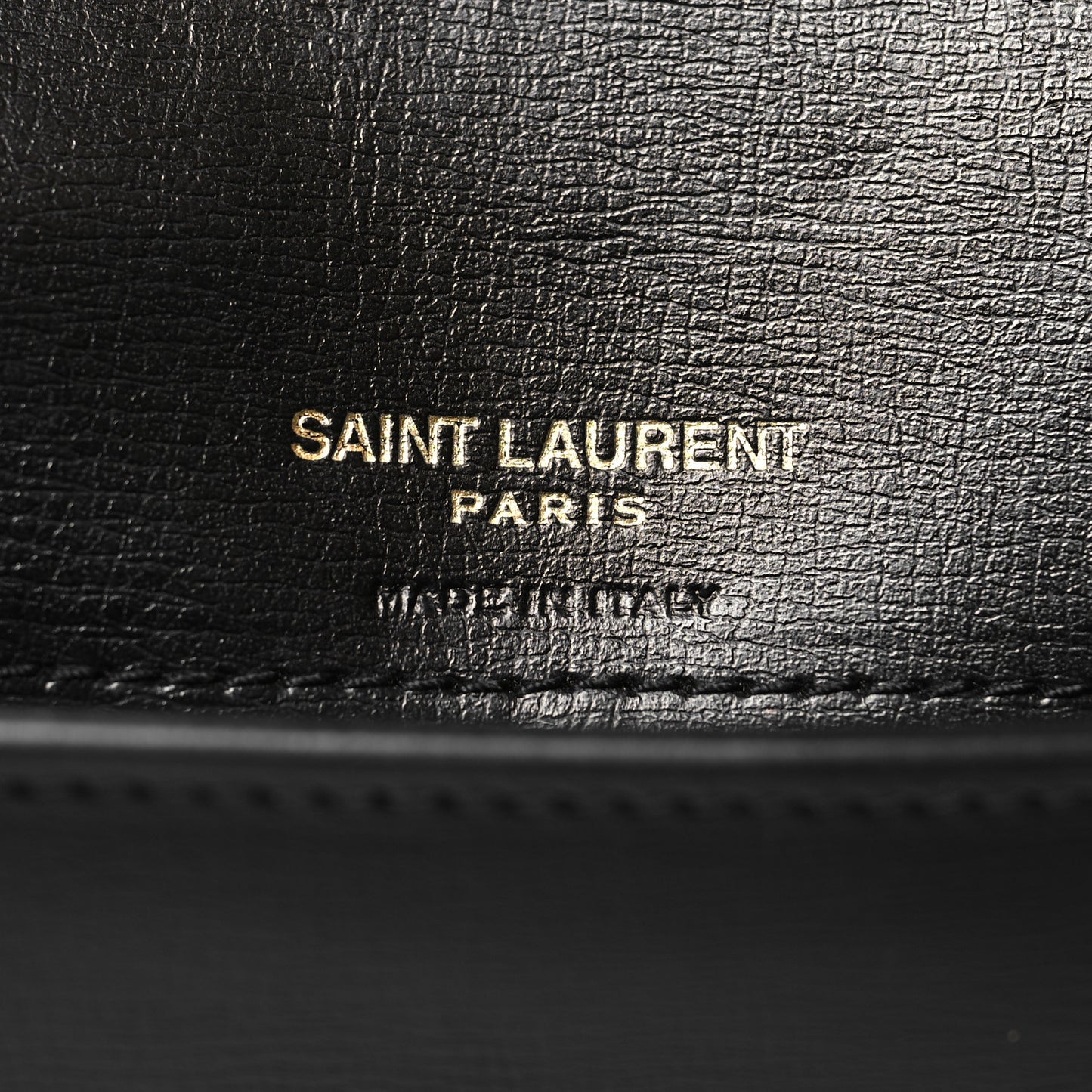 Grained Calfskin Monogram Phone Holder Crossbody Black