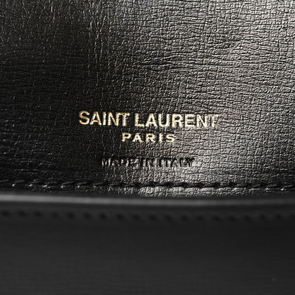 Saint Laurent Grained Calfskin Monogram Phone Holder Crossbody Black 6 of 12