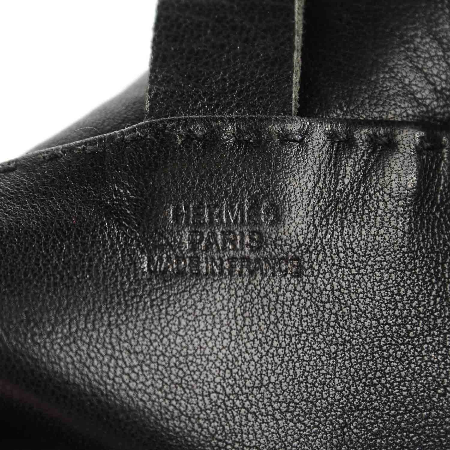 Hermes Lambskin Toudou Perfore Crossbody Black 11 of 13