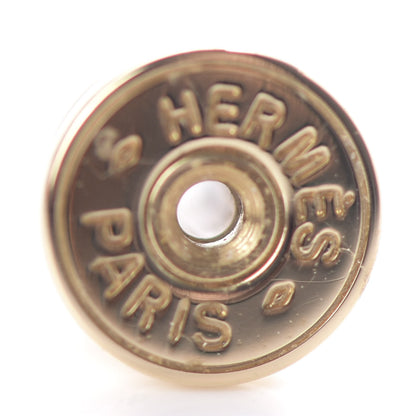 Hermes Gold Lacquer Eileen Earrings White 4 of 6