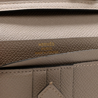 Hermes Epsom Bearn Compact Wallet Gris Asphalte 6 of 9